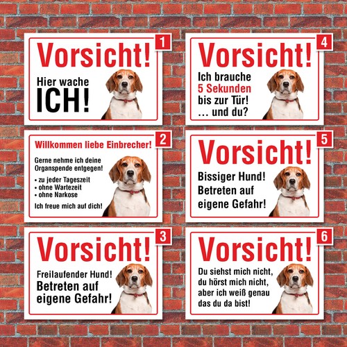 Vorsicht hier wache ich - "hier,