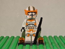 Lego Star Wars Minifigur 212th Clone Trooper Commander Weiß Orange ⚡BLITZBEREIT⚡