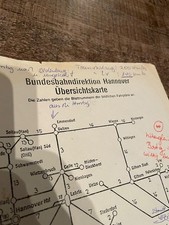 Karte BD Hannover Ottbergen Rheine Bremen Braunschweig Buchfahrplan Zugbildungsp