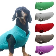 Warme Fleece Hundekleidung Weste mit D-Ring für Kleine Hunde und Katzen Mantel