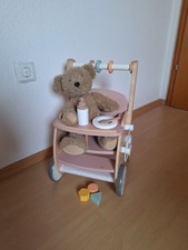  Lauflernwagen Puppenwagen mit Bremsen -   Holz FSC