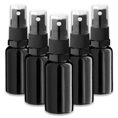 Glasflasche schwarz ml - schwarz, 20
