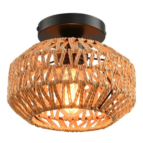 Rattan deckenlampe - rattan,