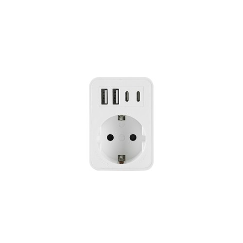 Steckdosenadapter mit usb - mit, 4x