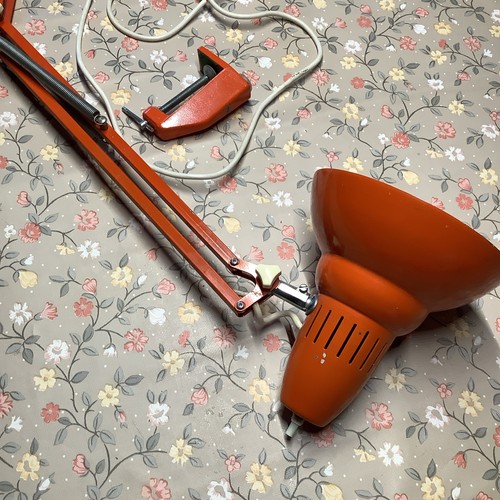 70er architektenlampe rot - 70er,