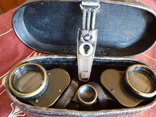 MILITÄR FERNGLAS Carl Zeiss Jena um 1910 / 1.WK antik Tasche 6x Vergrößerung alt