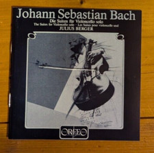 Bach 6 Cello-Suiten Julius Berger Orfeo 1985 Rar Zustand sehr gut 2 CDs