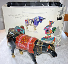 Cow Parade Schwarz/bunte Kuh,2004 30/20/9cm,Holdings coparation Art of the City