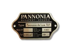 Pannonia 250 TLF Typenschild