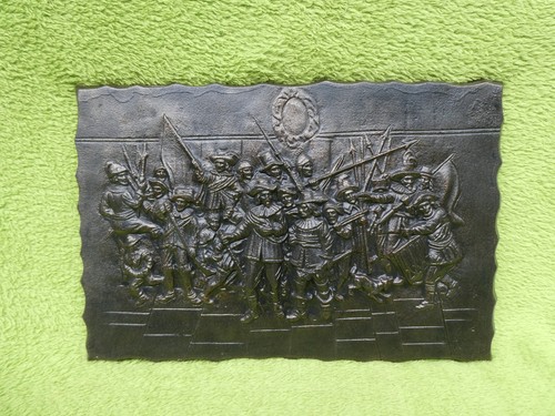 Gusseisen wandrelief - gusseisen,