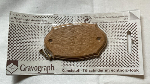 Gravograph türschild oval - gravograph,