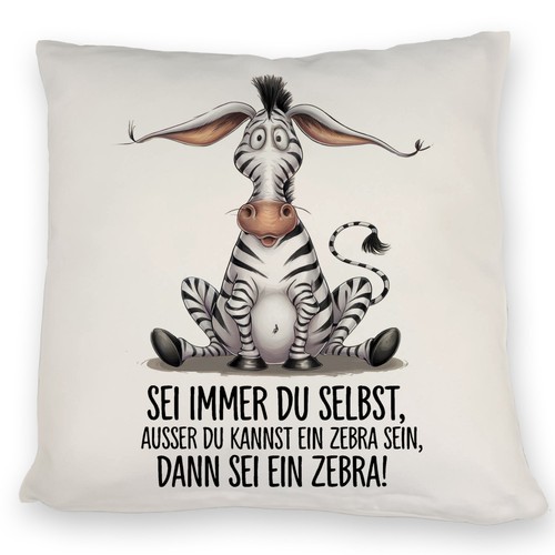 Zebra kissen sei ein - kissen,
