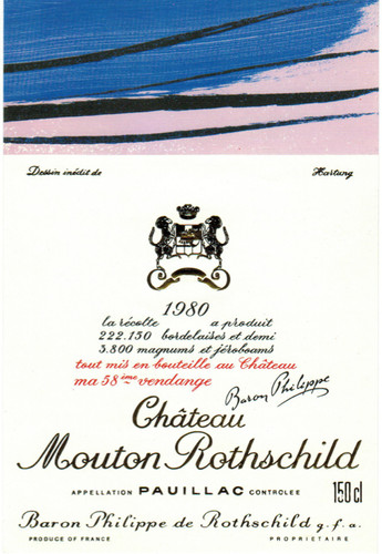 Etikett château mouton - etikett,
