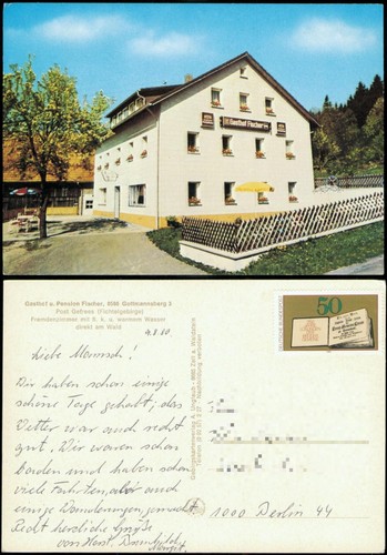 Ansichtskarte gefrees gasthof - ansichtskarte,