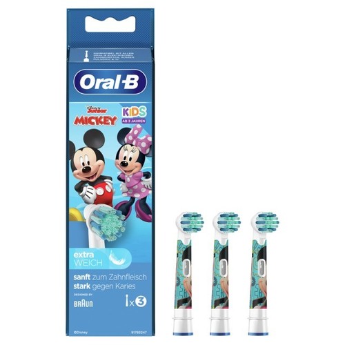 Oral aufsteckbürsten 3er - aufsteckbürsten,