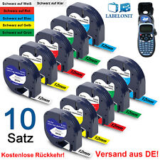 16951 91220 91221 Weiß 12mm Schriftband für Dymo Letra Tag Band LT-100T 100H XM