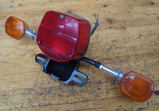 Kawasaki Z 400 K4 Rücklicht + Halter + Blinker DEFEKT an Bastler rear light def.