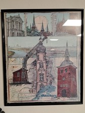 Ole West, Kunstdruck, signiert, Oldenburg