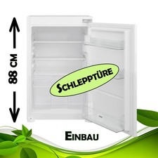 Einbaukühlschrank 88 cm Schlepptür 126 L energieeffizient LED Kühlgerät Vollraum