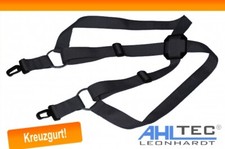 Kreuzgurt schwarz - AHLtec - verstellbarer Tragegurt -Sendergurt für Senderpulte