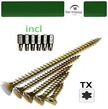 Torx Spanplattenschrauben Holzschrauben Vollgewinde incl Bit