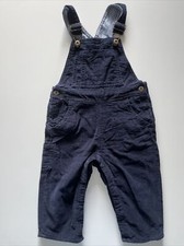 ZARA BABY CORD LATZ HOSE DUNKELBLAU GR. 82 CM FÜR 12-18 MONATE