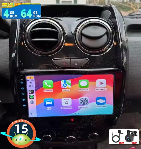 64gb android autoradio - 4+64gb, 15