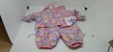 Vintage Kleidung Schlafanzug Baby Born Zapf Creation rosa Bären Motiv