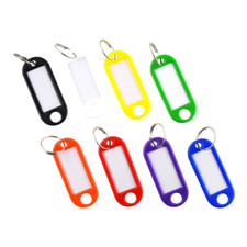 Schlüsselschilder beschriftbar Schlüsselanhänger Schlüsselring zum Beschriften 