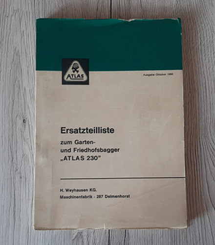 Original atlas ersatzteilliste - atlas,