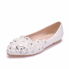 Spitze Flacher Boden Schuhe