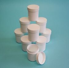 65ml  PP - Plastikdose, Kunststoffdose, Schraubdose, weiss, Schraubdeckel