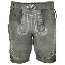 Herren Lederhose Hans kurze Trachtenhose antik Gürtel MS-Trachten