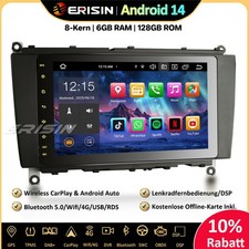 8-Kern DAB+ Android 14 Autoradio GPS Wifi Mercedes Benz CLK-Class W209 C209 A209