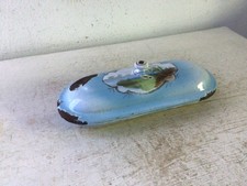 Alte Emaille Kammschale Shabby Frankreich Blau Brocante Emaile Kammablage Deko