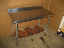 Edelstahltisch Edelstahl Tisch 120x60x91 mit extra Abstellfläche unten