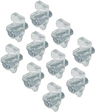 Häfele Bodenträger Fachträger Glasbodenträger Ø 5 mm transparent Glas Tablar