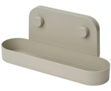 5 Stück IKEA ÖBONÄS Wandregal mit Saugnapf, graubeige, 28 cm für Dusche, Bad