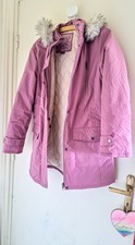 Parka mit kapuze kunstfell - mit,