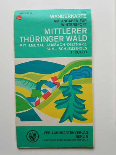 Ddr wanderkarte mittlerer - wanderkarte,