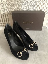 Gucci Pumps Peeptoes Schwarz