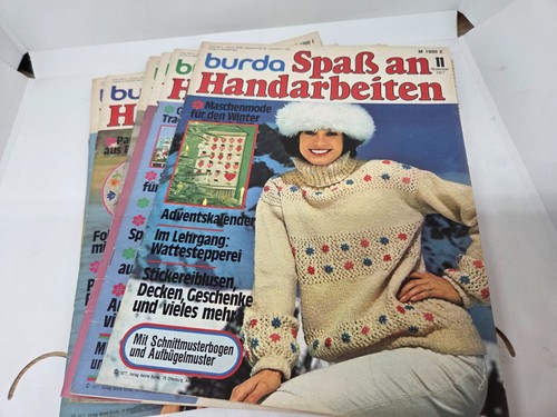 10x vintage zeitschrift burda - zeitschrift,