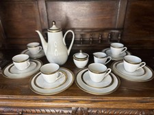 Hutschenreuther Arzberg Bavaria Kaffeeservice 6 Personen Goldrand Modell 3386