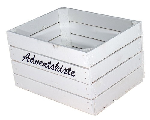 Weiße adventskiste - weiße,