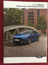 FORD FOCUS 4  2022 2023 Betriebsanleitung Handbuch Ergänzung zum Bordbuch Auto