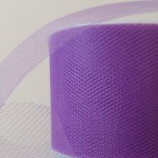 50m Tüll Band 50mm lila 5cm Rolle Geschenk Tisch Dekoband violett Tüll Tischband