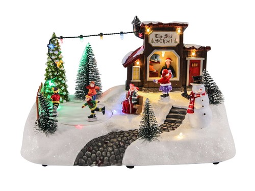 Led weihnachts dorf szene - weihnachts,