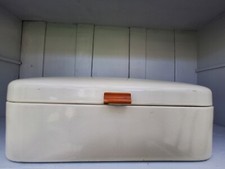 schöner Alter Emaille Brotkasten Vintage funktionell  