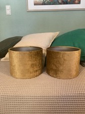 Lampenschirme 2 er Set von Flamant Alte Kollektion Samt Farbe bronze