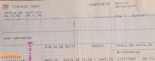 Deutsche bahn fahrschein mit - deutsche,